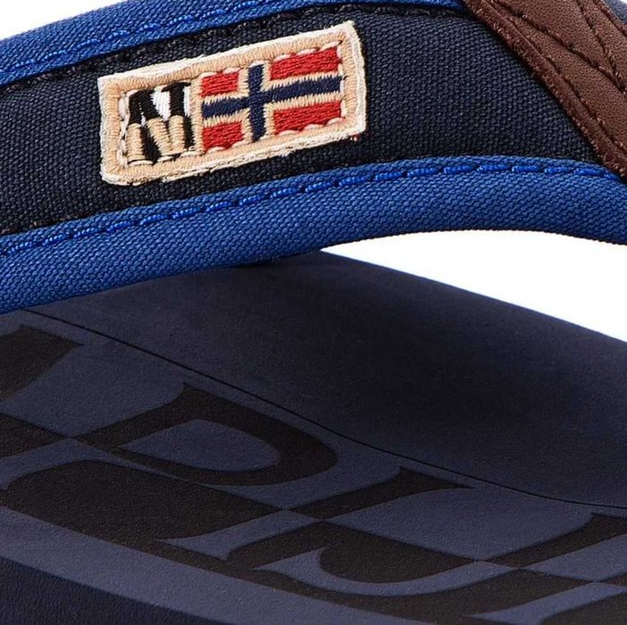 Nowe japonki klapki męskie Napapijri 44 Navy Blue