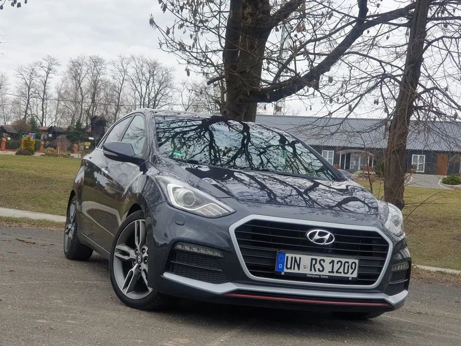 Hyundai I30 1.6 T-Gdi 185km/Ksenon/Ledy/Alu18/Półskóry/Nawigacja/Tempomat/Klima/