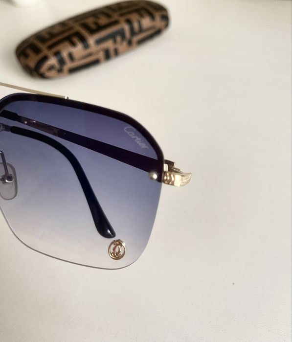 Okulary przowsloneczne pilotki Cartier okazja unisex