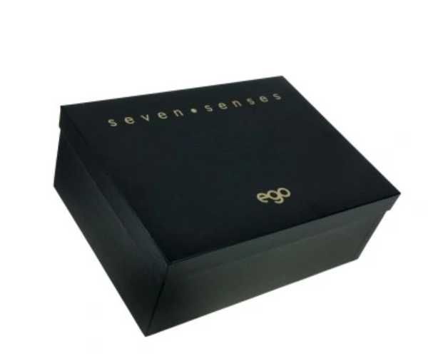 EGO skórzana  z odpinanymi skrzydełkami model w pudełku na prezent