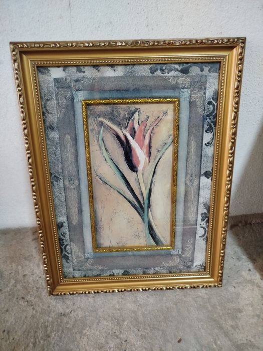 Quadro com flor,