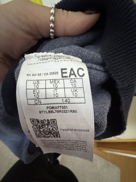 Malha guess tamanho 10 anos