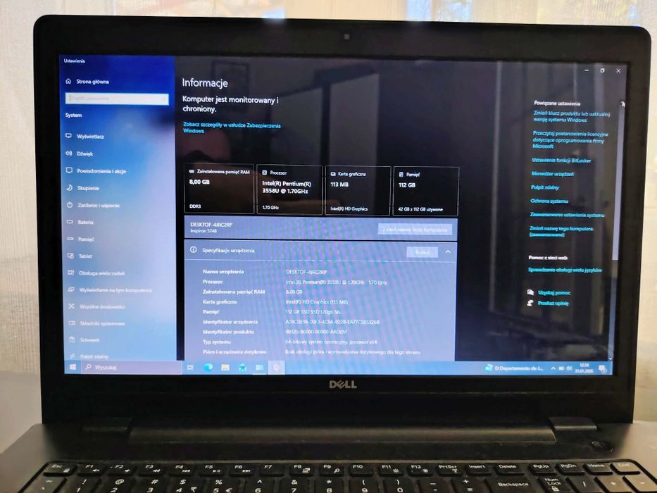 Laptop Dell Inspiron 5748 17"