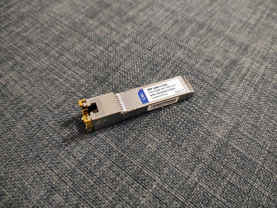 Wkładki SFP LAN CML SFP-10G-T-CML 10/100/1G/10G Ethernet