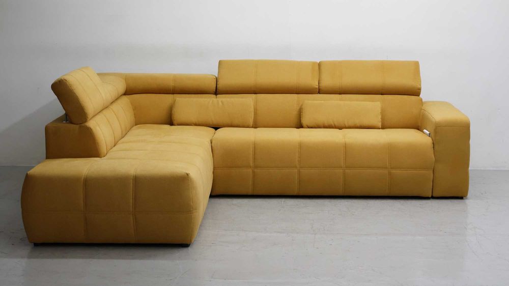 SFP DESIGN narożnik regulowane zagłówki rogówka sofa kanapa tkanina