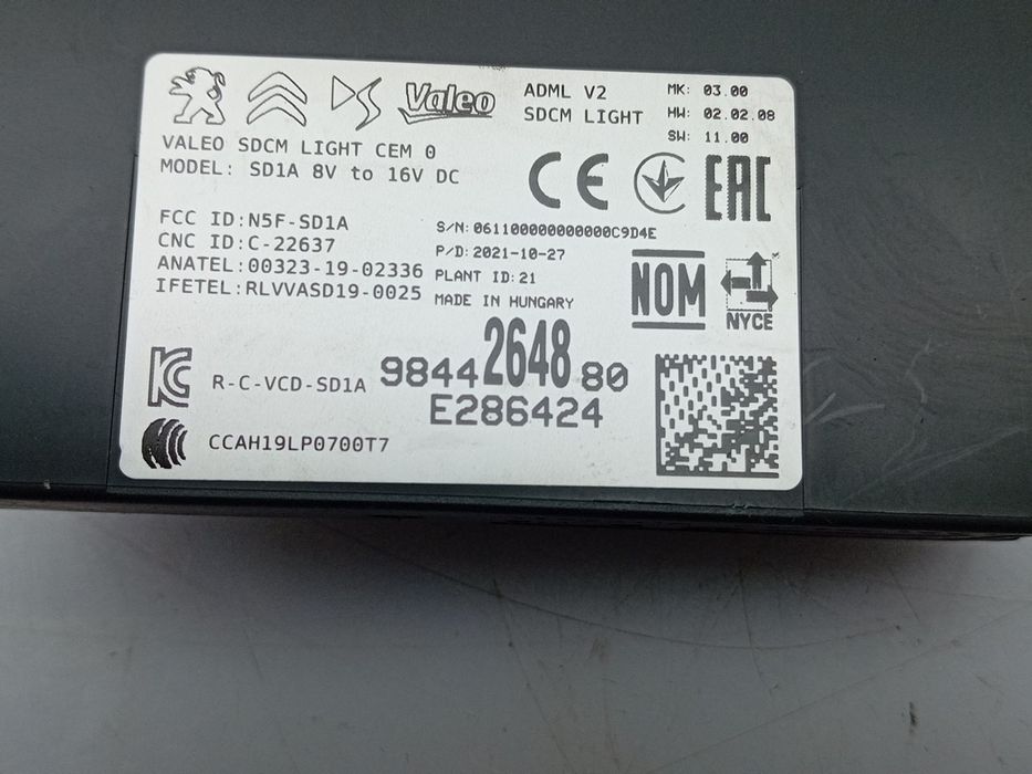 Módulo confort CITROËN C4 III