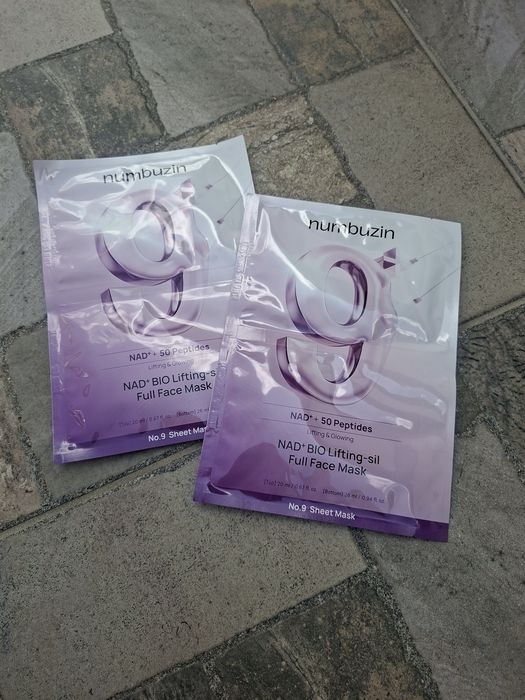 Zestaw 2 maseczek do twarzy Numbuzin nad 50 peptides