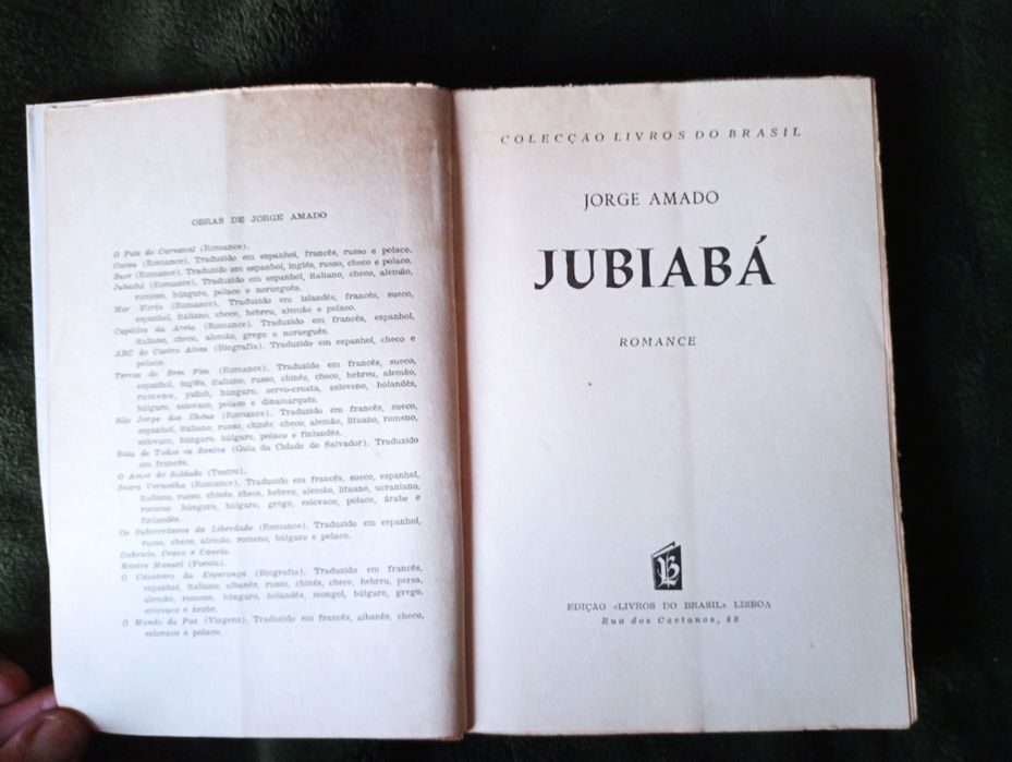 Jubiabá	AMADO. (Jorge) -  3.ª Edição. [1935?]