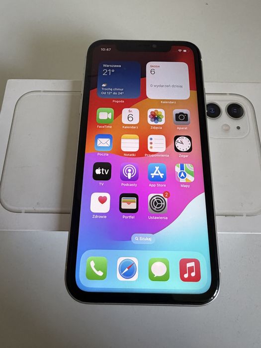 iPhone 11 64gb White Bateria nowa