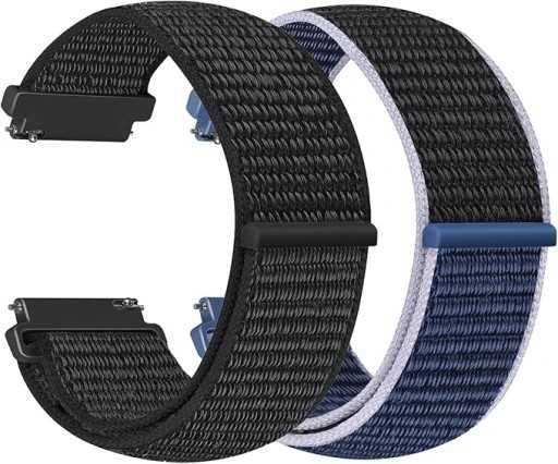 Nylonowy pasek do zegarka 22mm kompatybilny Galaxy Watch3 45/46mm 2SZT