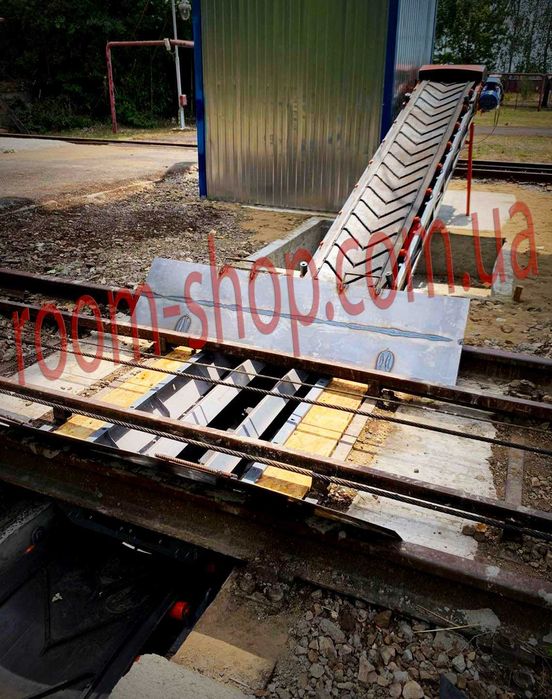 Разгрузчик вагонов, перегрузчик, ленточный конвейер, транспортер