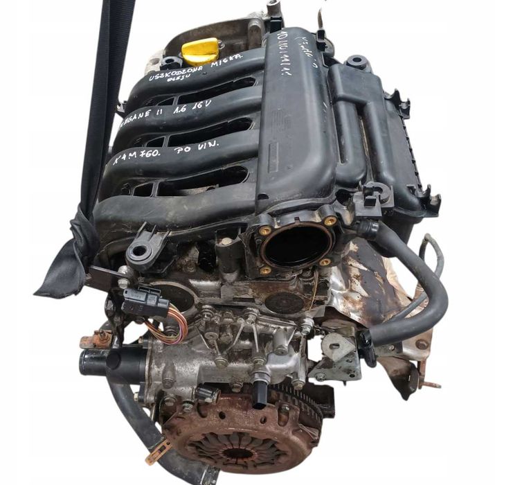 Двигун K4M760 1.6 16v бенз Renault Megane 2 Scenic Мотор ДВС K4M