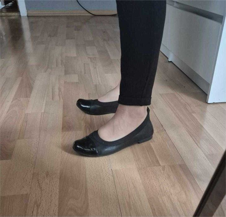 Eleganckie czarne czółenka LIDIA roz.38