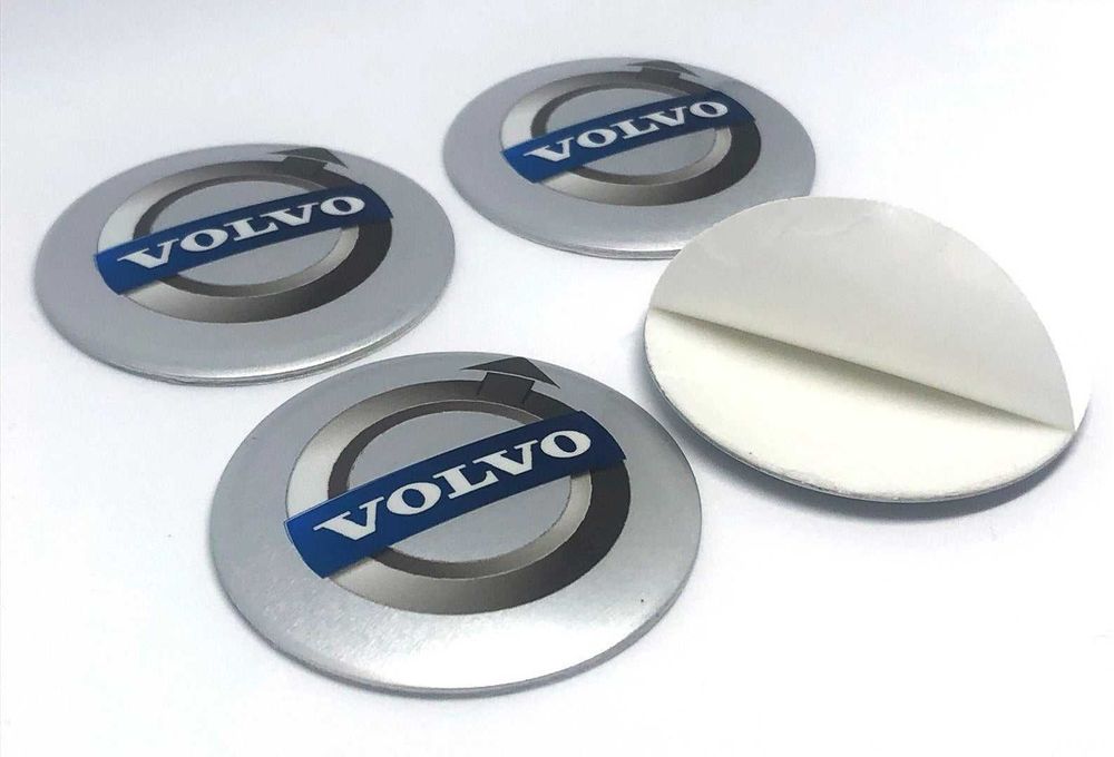 4 centros para jante, kit completo pronto a aplicar VOLVO 11