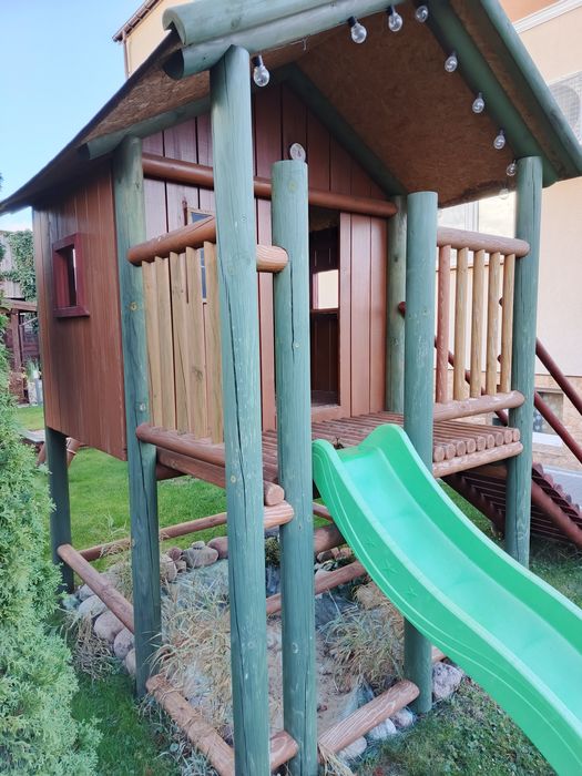 Domek drewniany plac zabaw