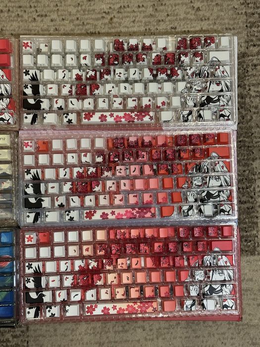 ‼️ Набори клавіш, кейкапи, keycaps, клавиши, клавіши, червоні білі