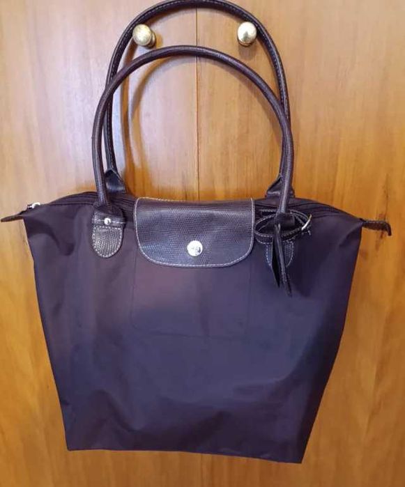 Saco/Bolsa Dobrável Castanho/Roxo