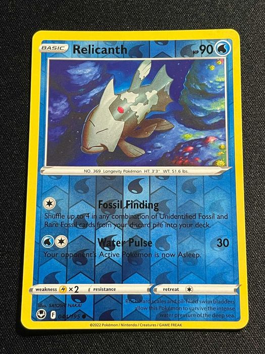 Carta Pokémon Relicanth 44/195 Silver Tempest