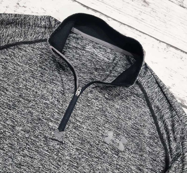 Under Armour * bluza * koszulka * longsleeve * zip * męska * szara * L
