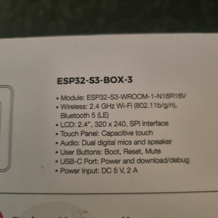ESP32-S3-BOX-3 - zestaw deweloperski ESP32 AIoT - Espressif Systems