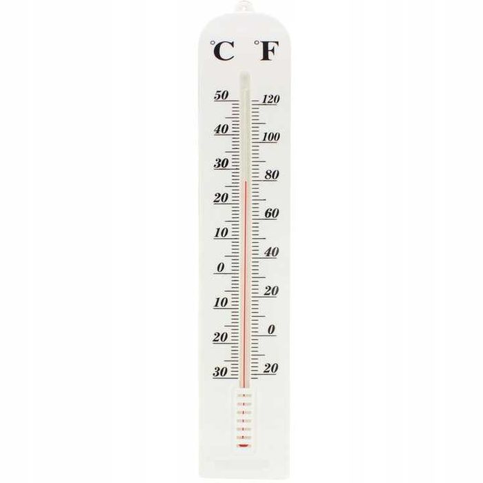 Termometr  WEWNĘTRZNY ZEWNĘTRZNY DUŻY XXL 40 cm Płaski  -30°C + 50°C.