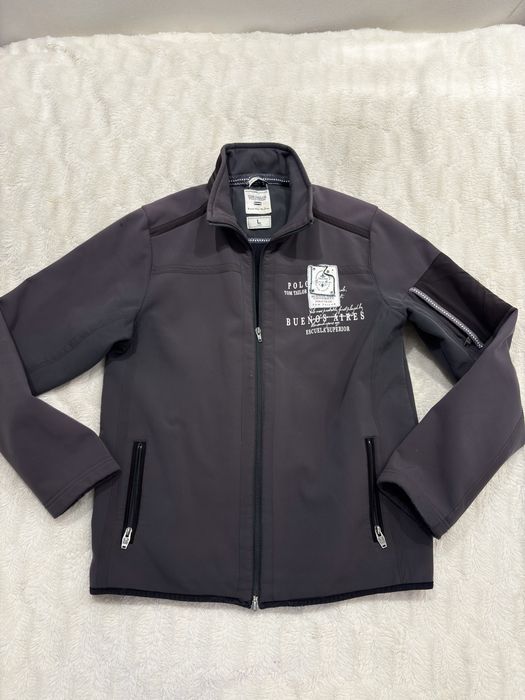 Męska kurtka softshell Tom Tailor Polo Team Buenos Aires, grafitowa / ciemnoszara L