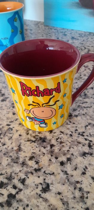 Mugs bubblegum brand with names Matthew e Richard