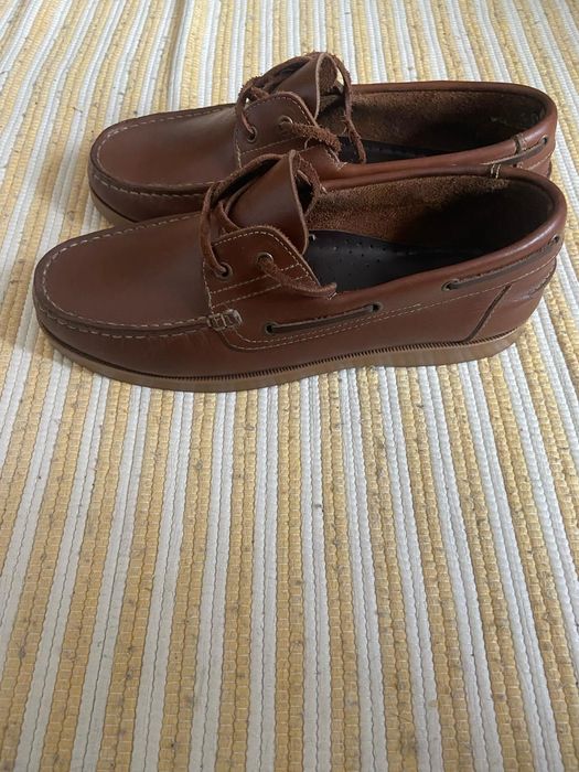 Sapatos de vela, em pele