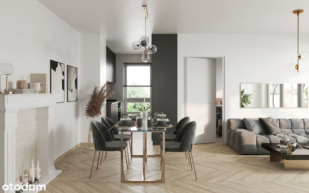 2-pokojowe mieszkanie 44,39 m2 i balkon