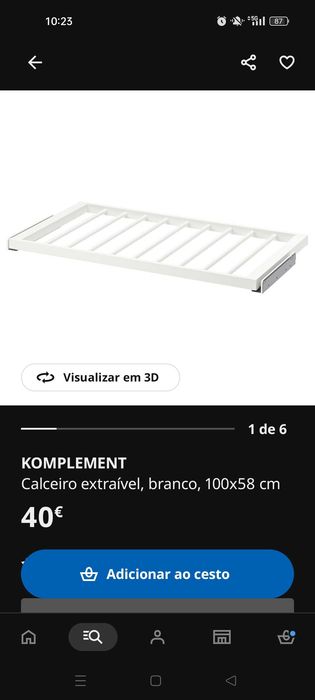 Calceiro IKEA 2unidades