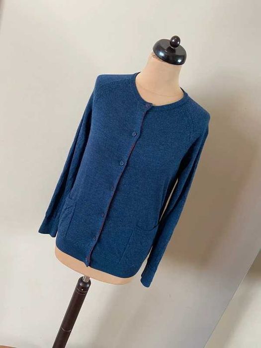 Marc Jacobs merino welna wool sweter na guziki kardigan lekki  t m l