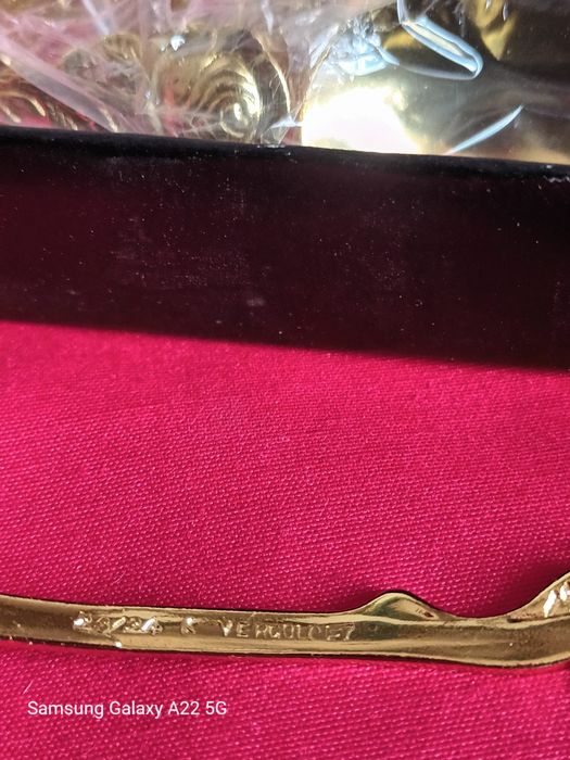 Faqueiro 15 peças banho d'ouro Novo