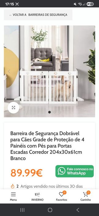 Conjunto de 2 grades.para crianças e cães