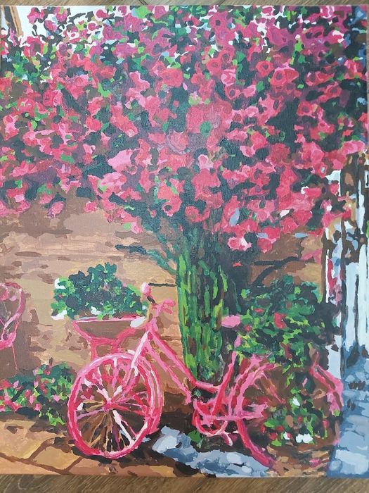 Розмальована картина по номерах