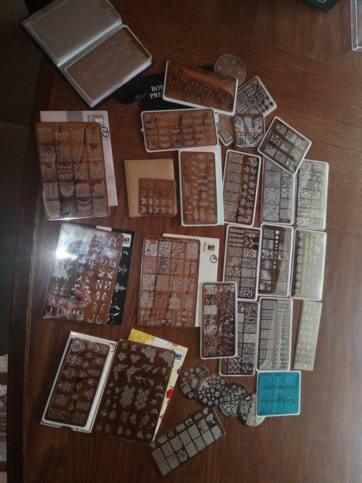 Płytki, stamping, stemple, Moyra, paznokcie