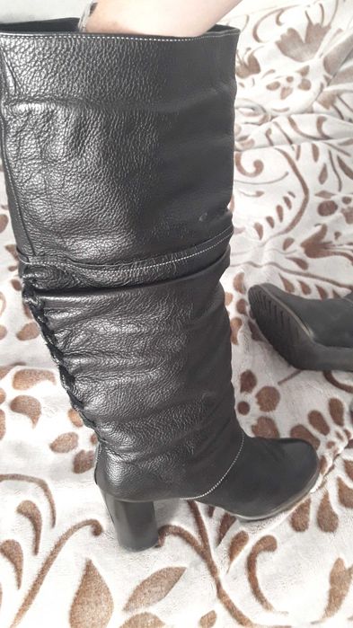 Сапоги кожаные Новые зима