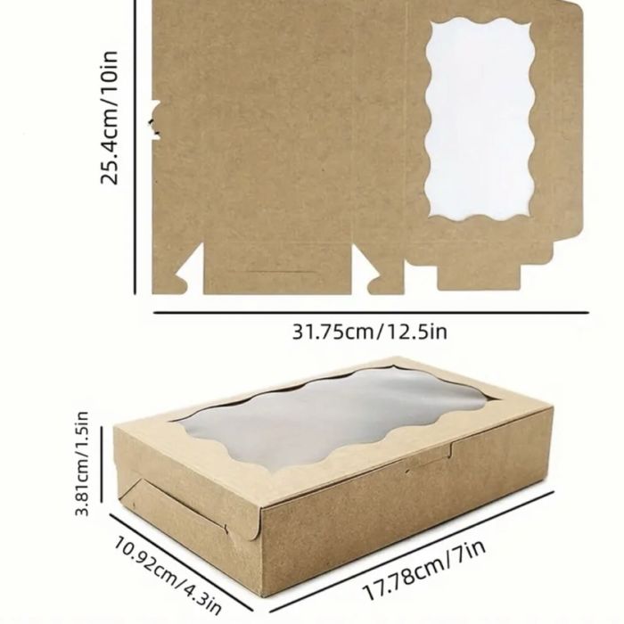 10 шт коробки бокси для пакування з віконцем