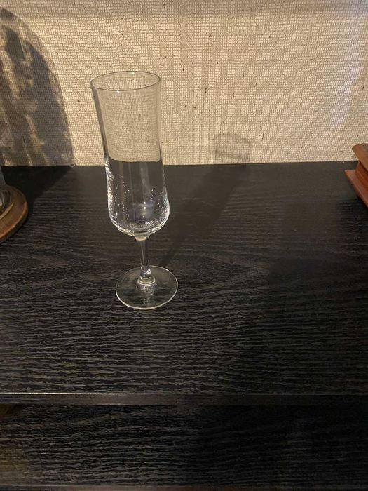 copo de vidro de champanhe
