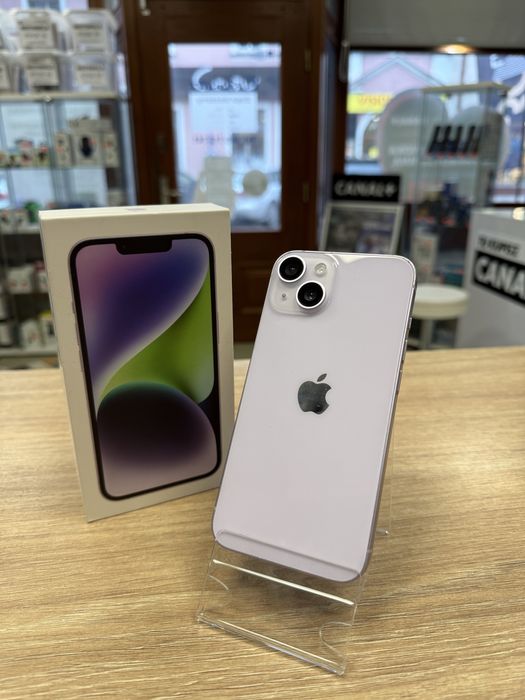 Apple iPhone 14 128GB Fioletowy | Bateria 100% | GWARANCJA | Kolejowa 32