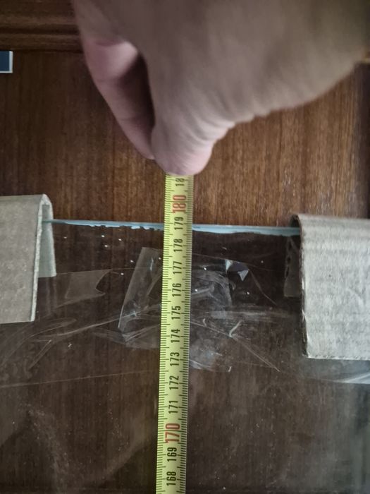 Prateleira em vidro 179x30cm