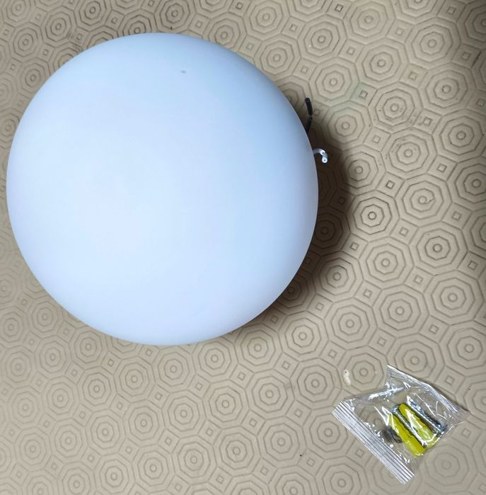 Candeeiro redondo globo vidro