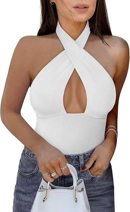 Body REORIA Criss Cross– Białe Rozm. S