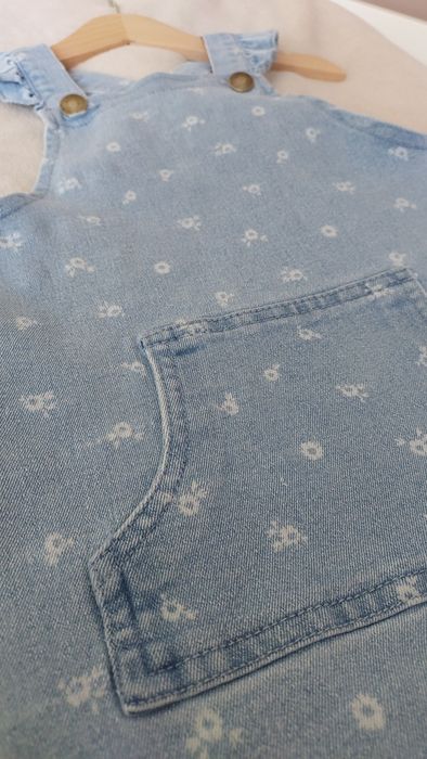 Sukienka ogrodniczka jeansowa Sinsay rozm. 116