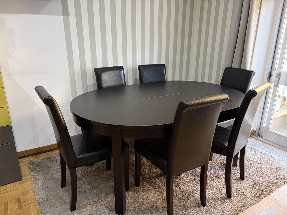 Mesa de jantar + 6 cadeiras