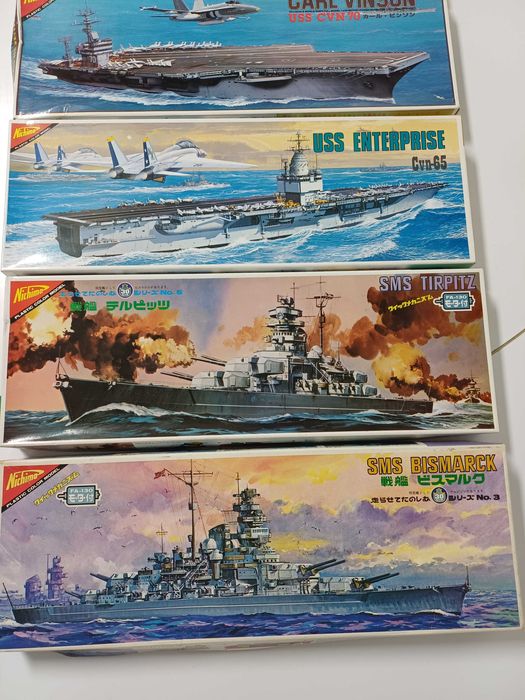 Porta-aviões EUA e navios Alemães da 2ª guerra mundial 6 unidades