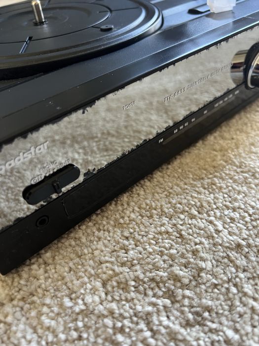 leitor de vinil/gira discos roadstar