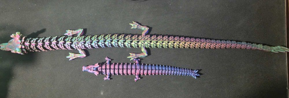 Рухливий дракон іграшка 88см надрукований на 3D-принтері