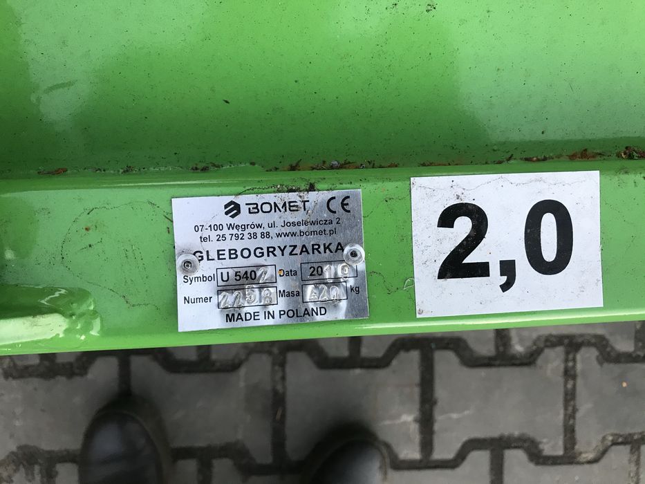 Фреза ОРИГІНАЛ, грунтофреза, почвофреза Bomet 1,2-2,0м мульчувач