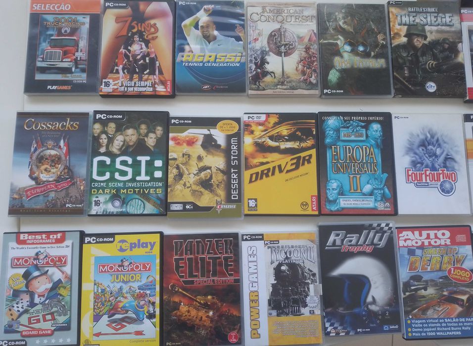 Jogos PlayStation 2, PC e DVD
