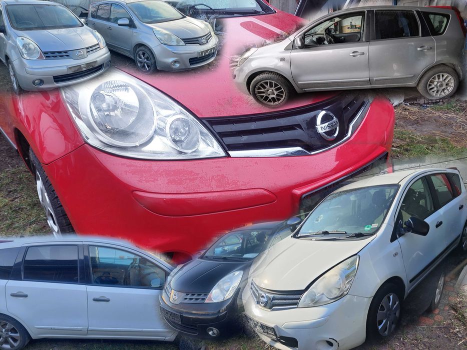 Разборка Nissan Note Ниссан Ноут Е11 1.4, 1.5dci, 1.6i кпп двигун фара